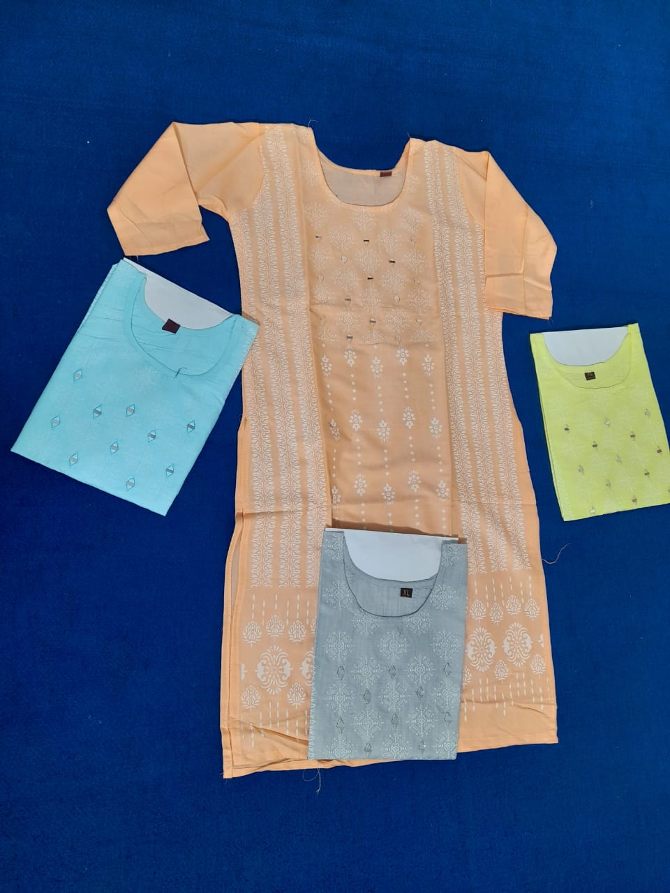 Enigma Peach Elegance Kurti