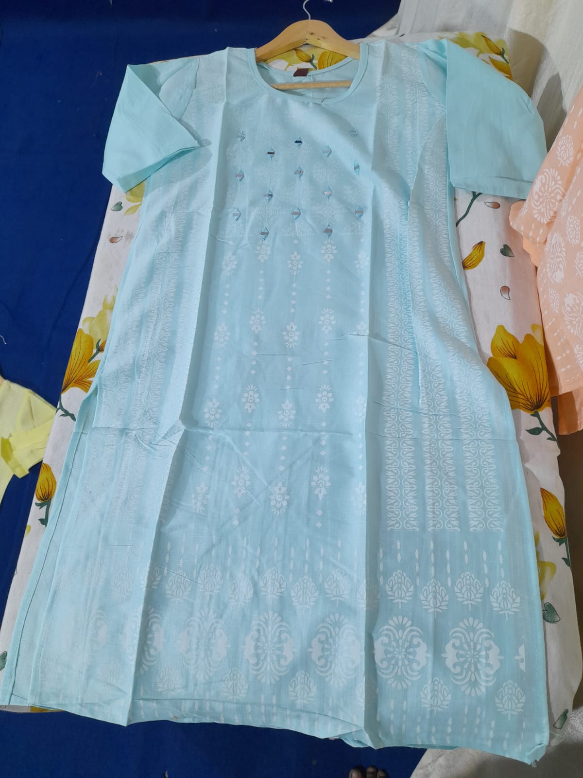 Enigma Sky Blue Elegance Kurti