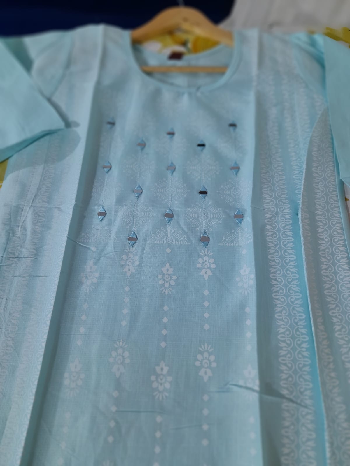 Enigma Sky Blue Elegance Kurti