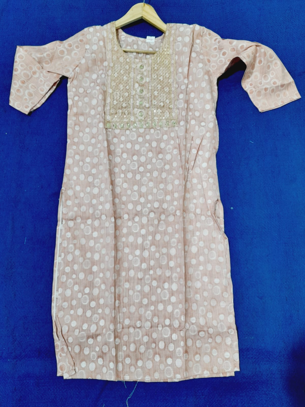 Silver Glow Embroidered Kurti – A Perfect Blend of Elegance & Style